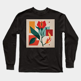 Abstract hot pepper plant Long Sleeve T-Shirt